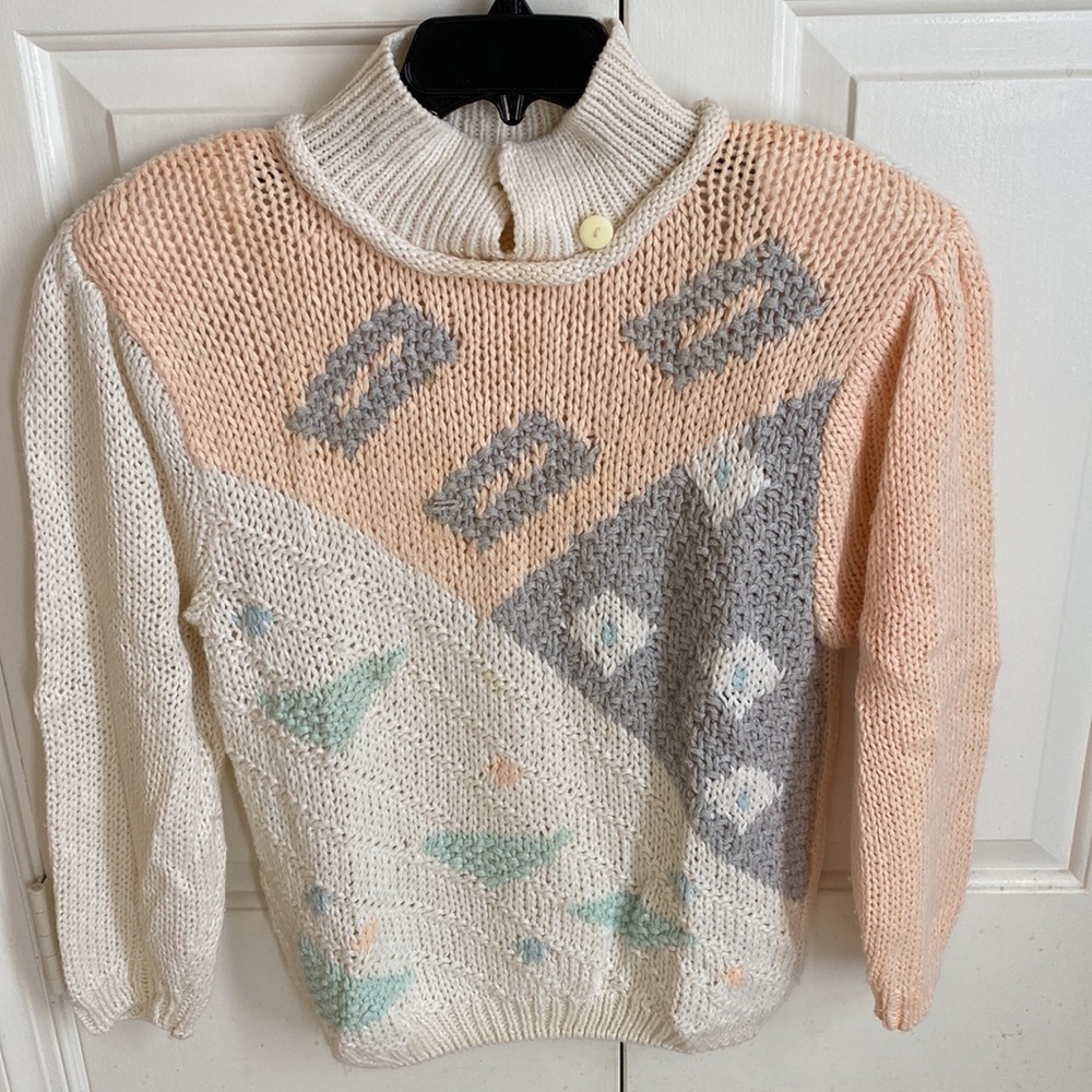 Open Weave Pastel Sweater